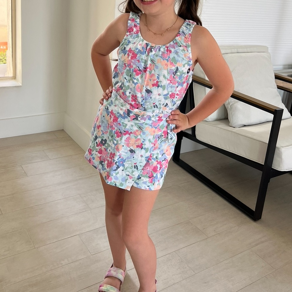 SOLD Abercrombie Kids Floral Linen Matching Set Girls size 9/10